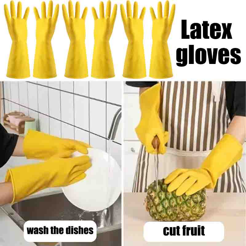 Dish Glove Rubber - 1-10PCS Portable Waterproof Thickened Rubber Gloves