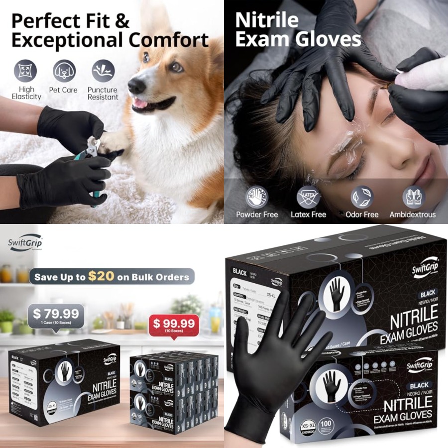 SwiftGrip Disposable Nitrile E - Exam Glove Nitrile incelemesi ve fiyatı