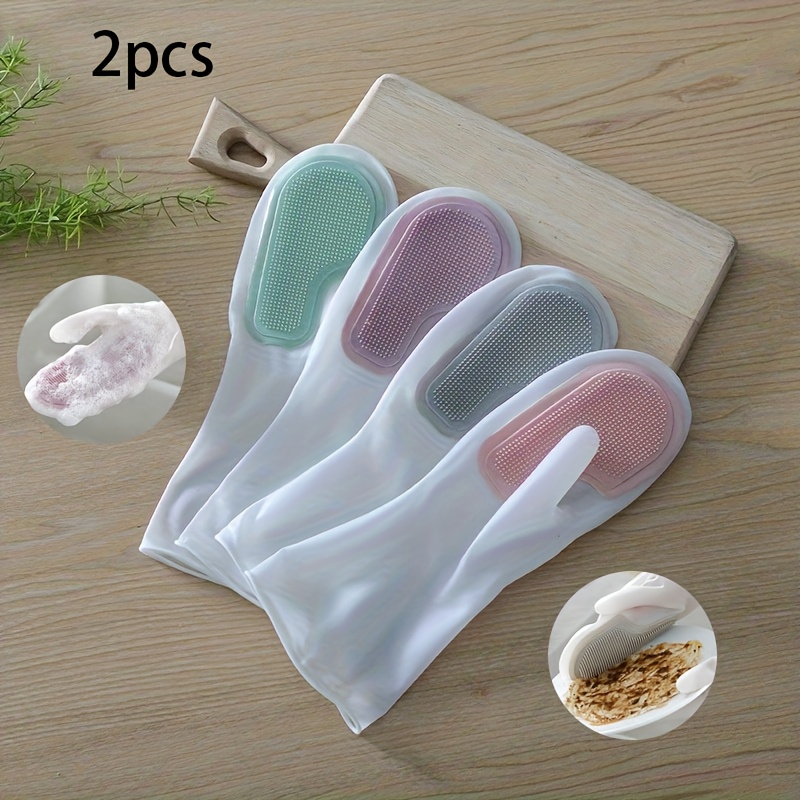 2Pcs Durable Lead-Free Latex D - Rubber Glove Cleaning incelemesi ve fiyatı