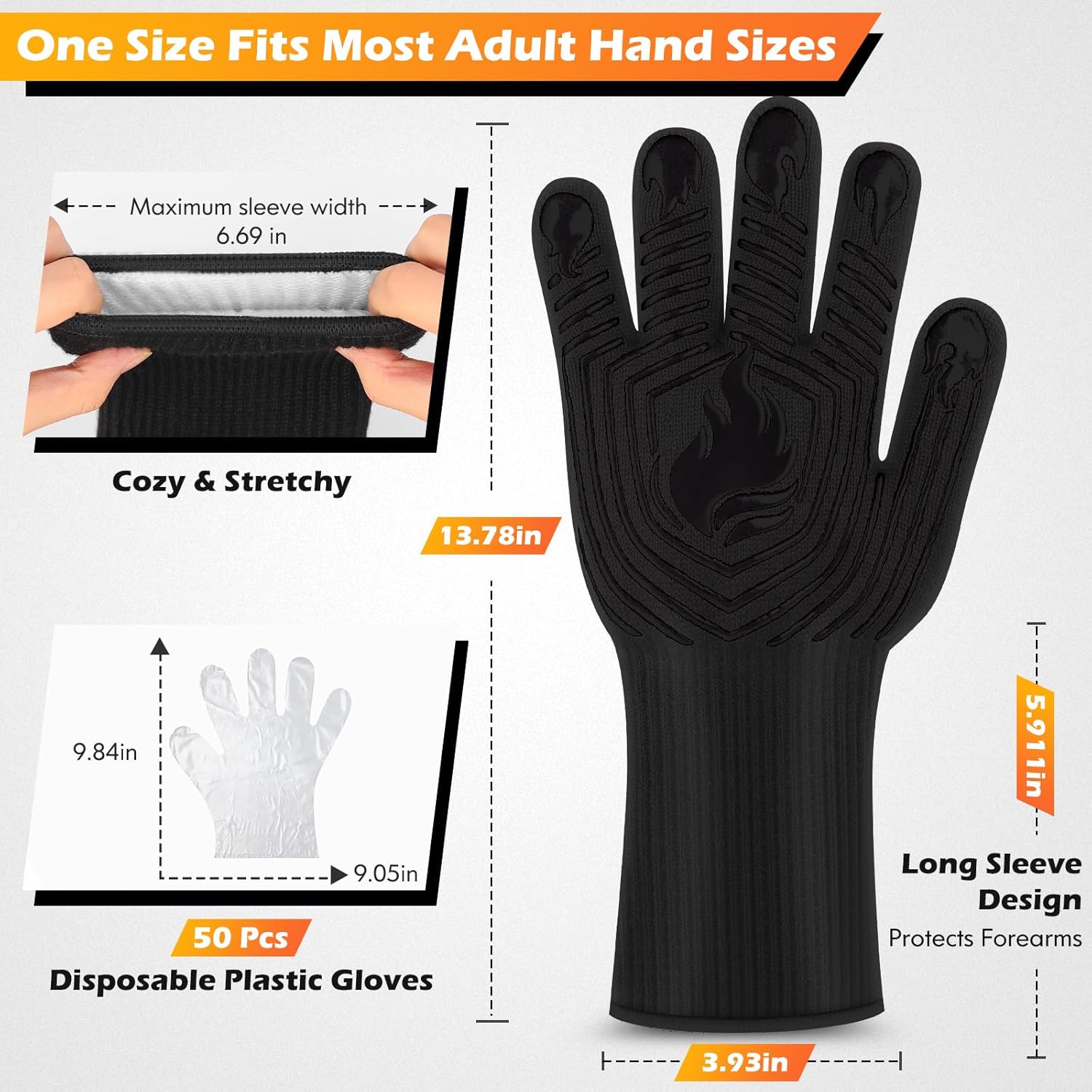 BBQ Gloves, 1472°F Heat Resist - Heat Resistant Glove incelemesi ve fiyatı