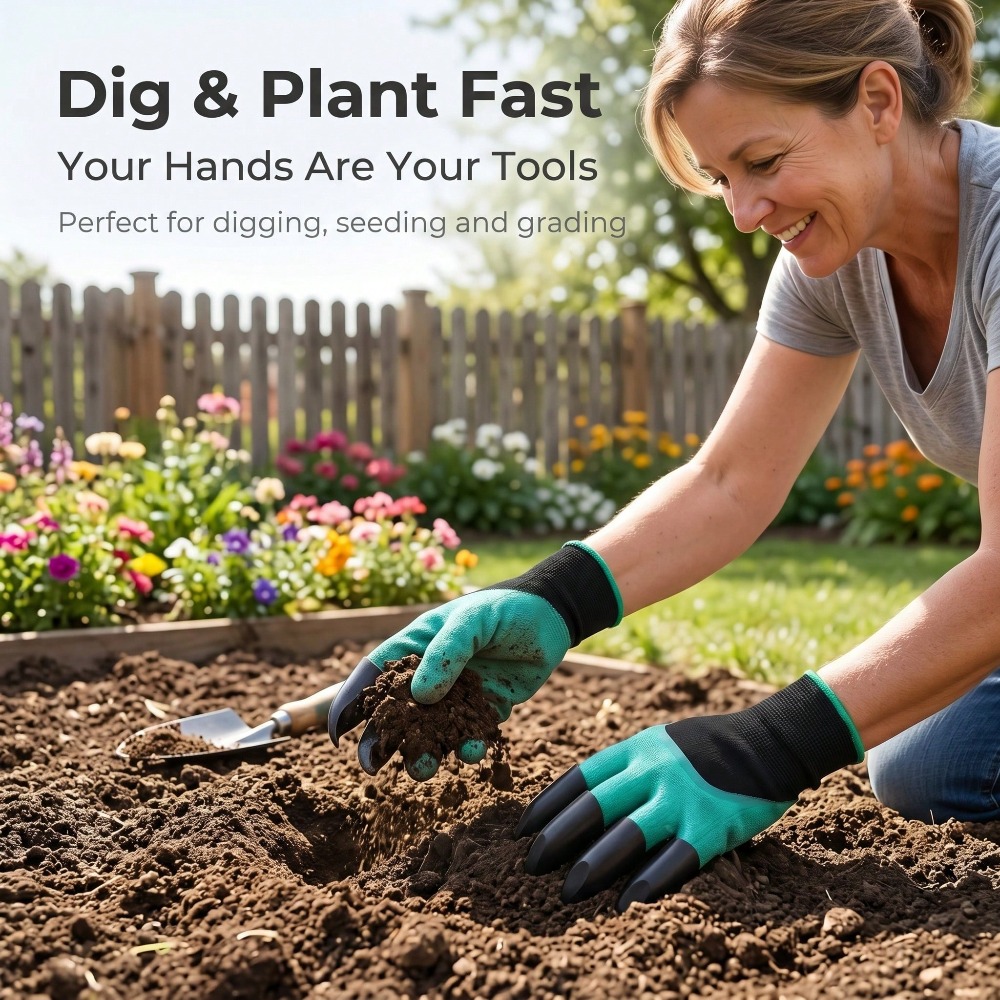 1pair Garden Genie Gloves With - Gardening Glove Waterproof incelemesi ve fiyatı