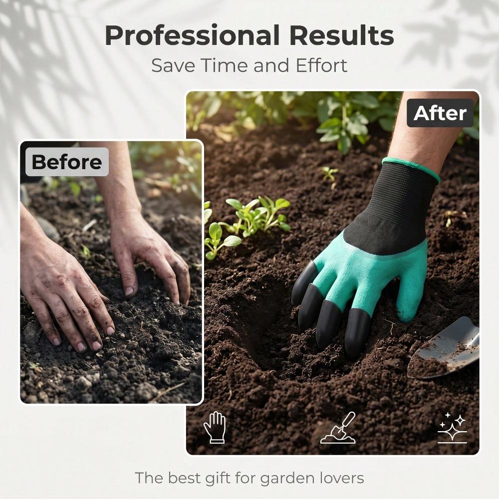 1pair Garden Genie Gloves With - Gardening Glove Waterproof incelemesi ve fiyatı