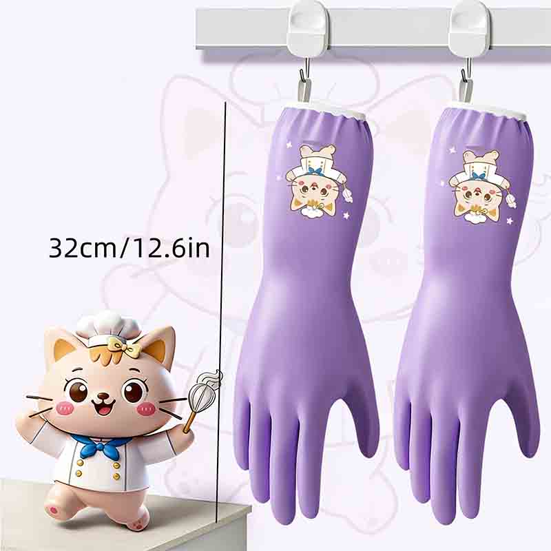 1 pair of household cleaning a - Dish Glove Rubber incelemesi ve fiyatı
