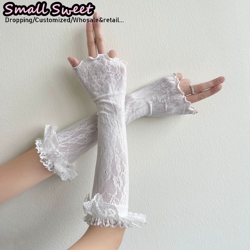 Women's Harajuku White Arm Sle - Fingerless Glove Knit incelemesi ve fiyatı