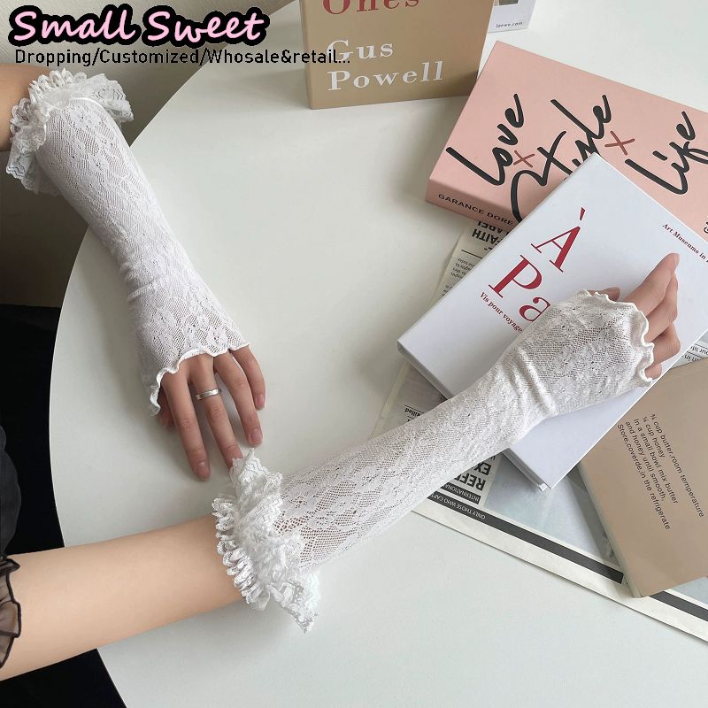 Women's Harajuku White Arm Sle - Fingerless Glove Knit incelemesi ve fiyatı