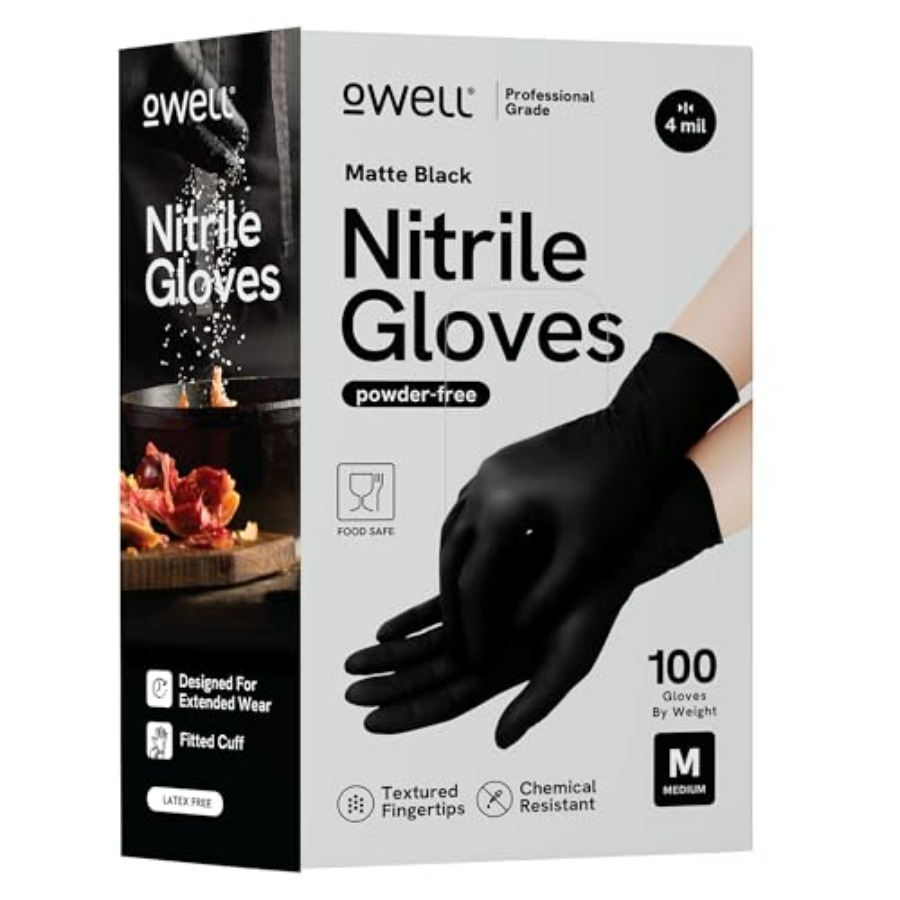 ® Black Nitrile Gloves - 4 Mil - Exam Glove Nitrile incelemesi ve fiyatı