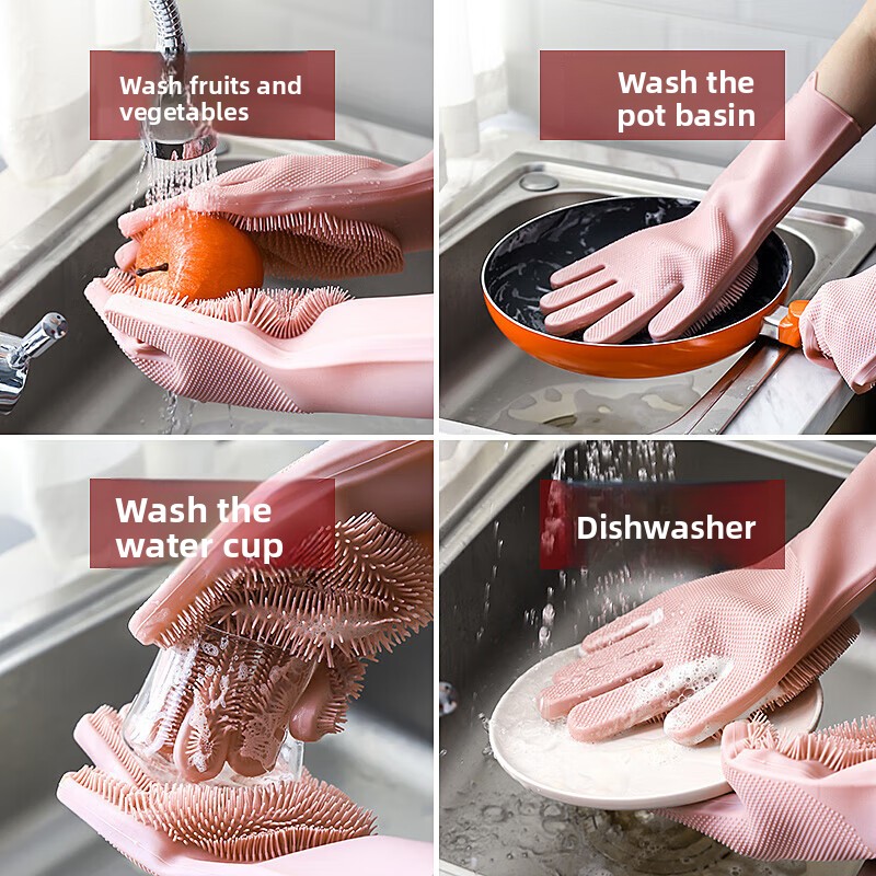 Silicone dishwashing gloves, m - Dish Glove Rubber incelemesi ve fiyatı