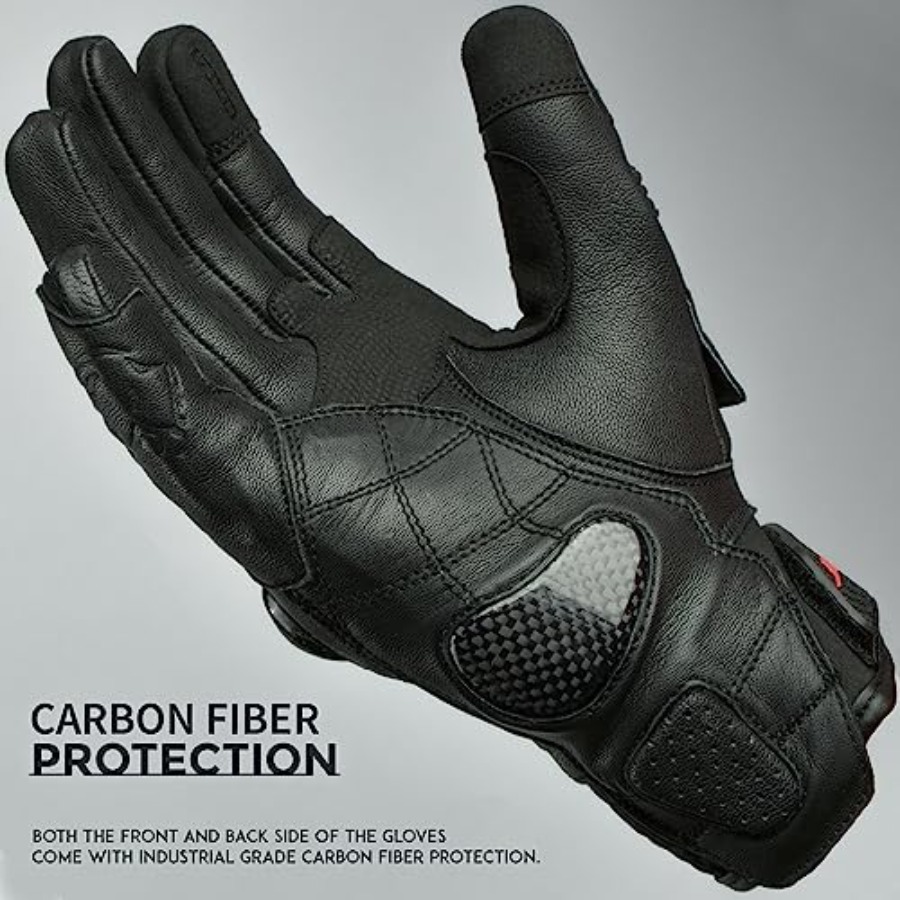 Leather Motorcycle Gloves for  - Motorcycle Glove Knuckle incelemesi ve fiyatı