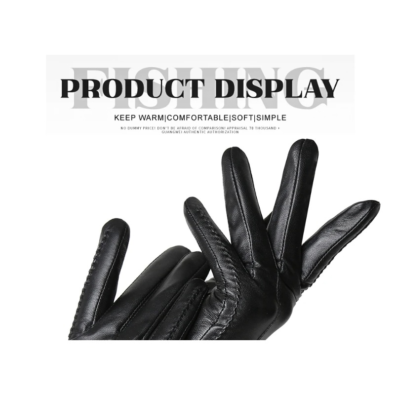 Women's Sheepskin Gloves Winte - Leather Driving Glove incelemesi ve fiyatı