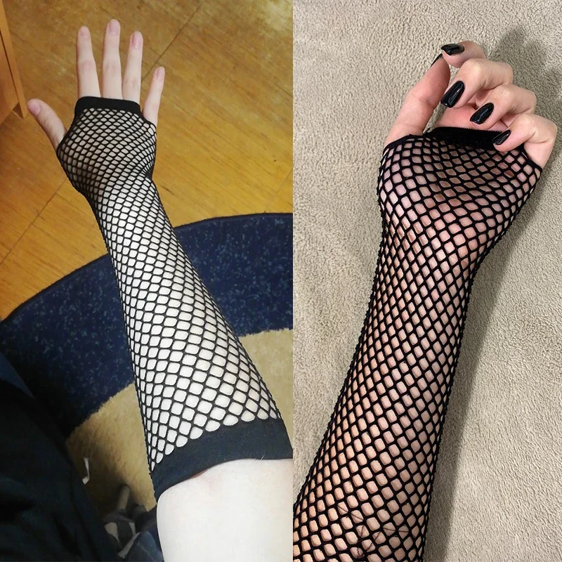 Women Fashion Neon Fishnet Fin - Fingerless Glove Knit incelemesi ve fiyatı