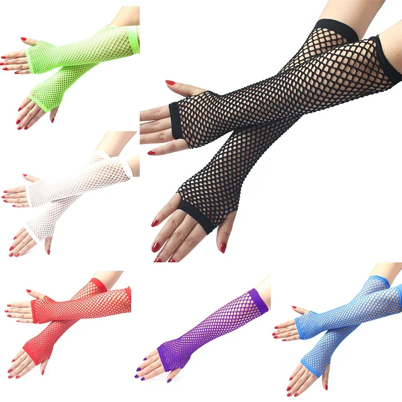 Women Fashion Neon Fishnet Fin - Fingerless Glove Knit incelemesi ve fiyatı
