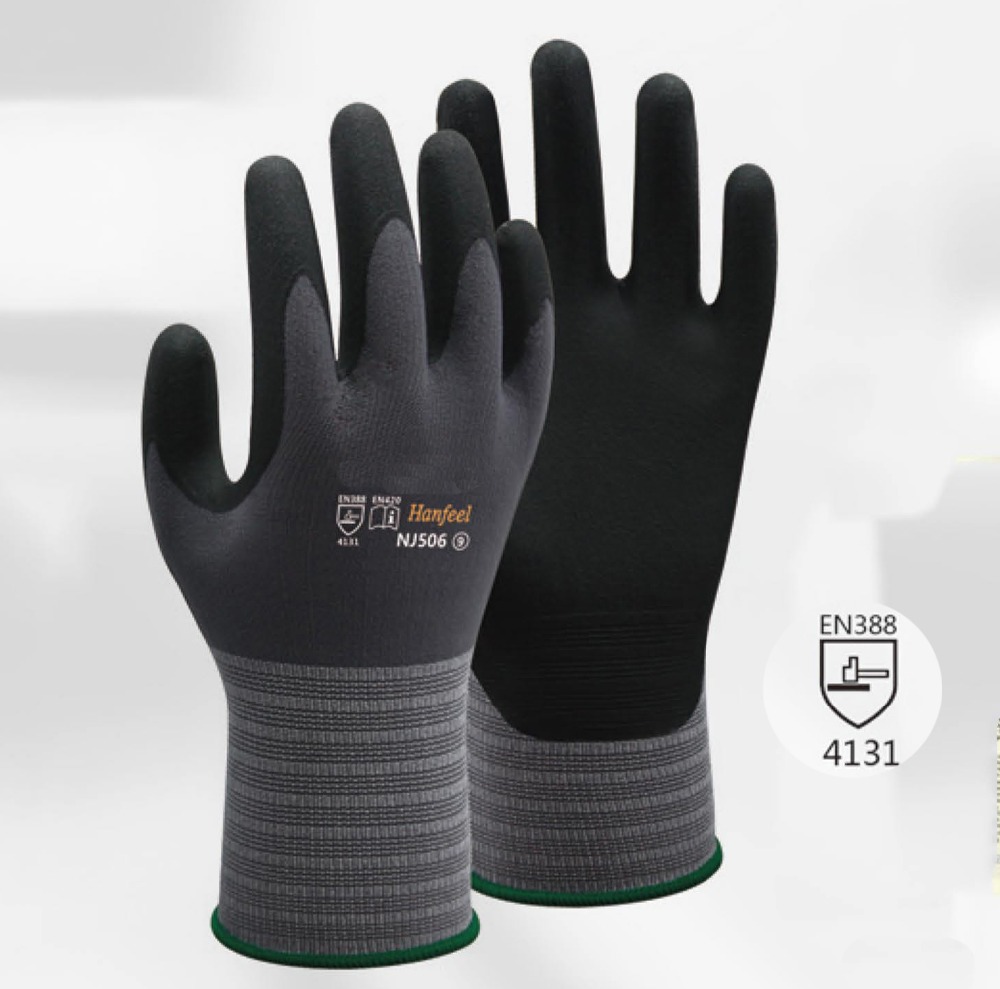 Work Gloves Oil And Gas NJ506  - Nitrile Mechanic Glove incelemesi ve fiyatı