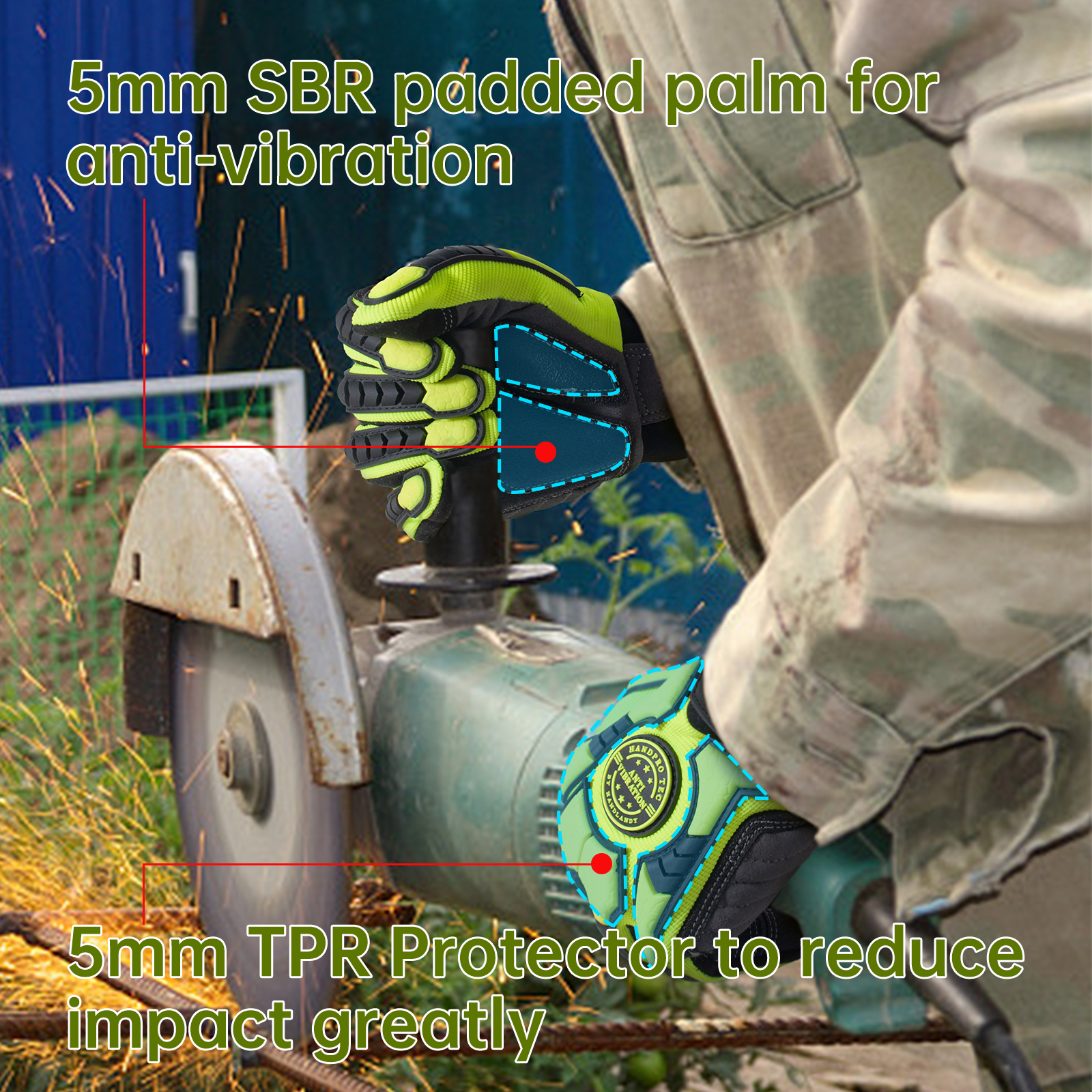 HANDLANDY Anti Vibration Heavy - Work Glove Impact incelemesi ve fiyatı