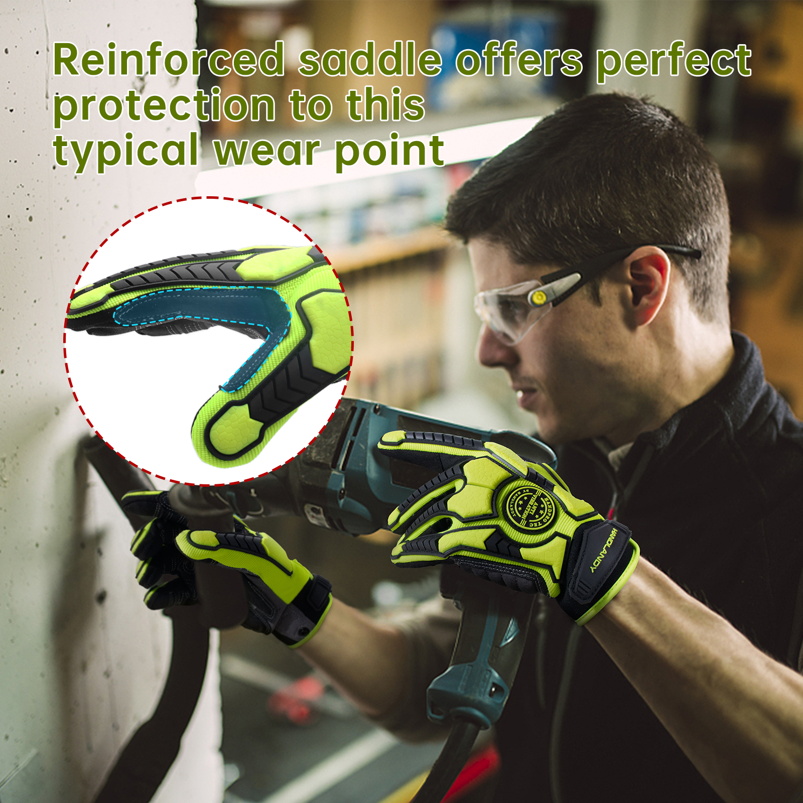 HANDLANDY Anti Vibration Heavy - Work Glove Impact incelemesi ve fiyatı