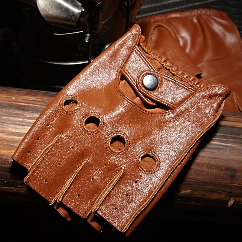 High Quality Man's Half Finger - Leather Driving Glove incelemesi ve fiyatı