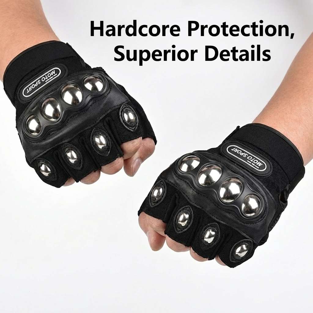 Steel Shell Knuckle Protection - Motorcycle Glove Knuckle incelemesi ve fiyatı
