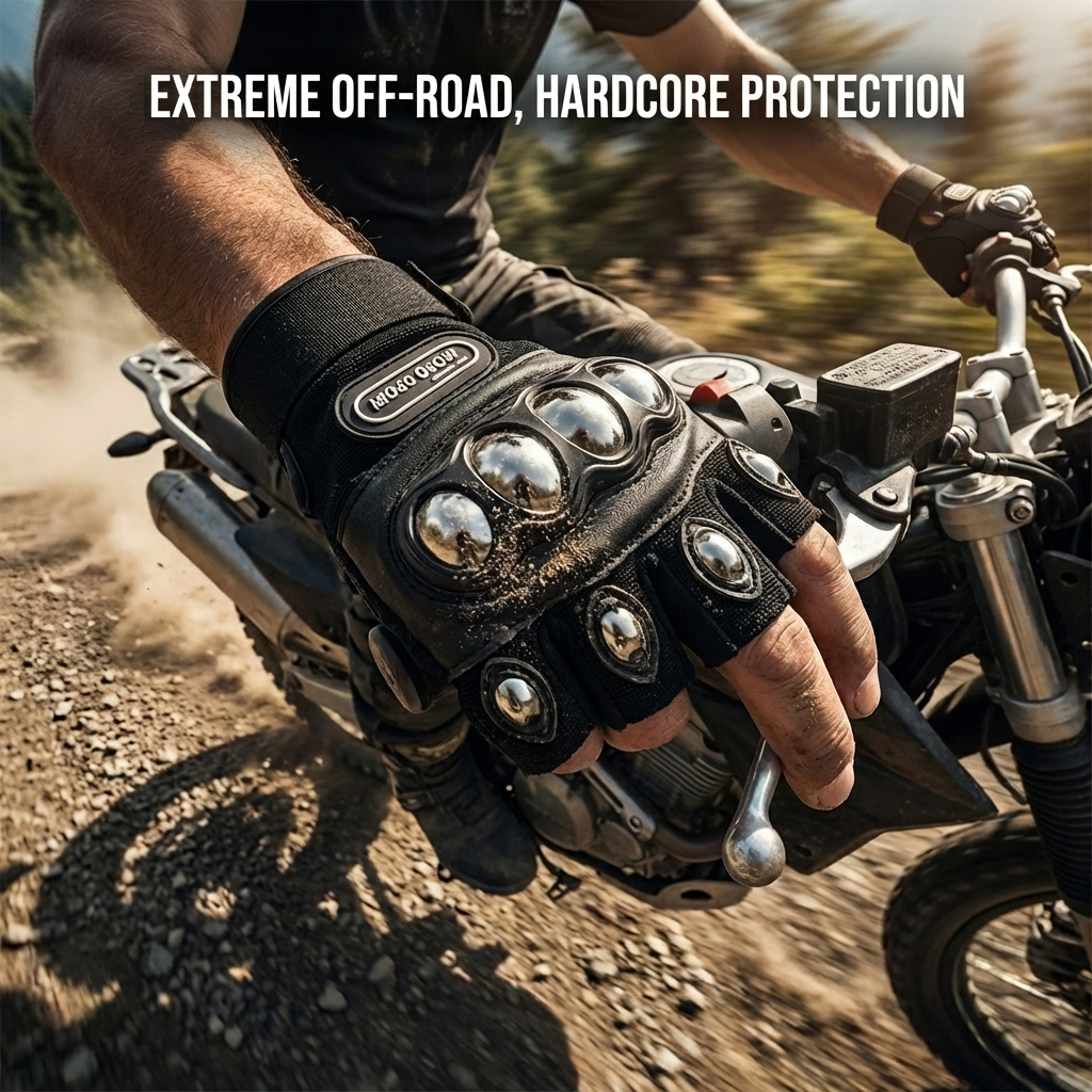 Steel Shell Knuckle Protection - Motorcycle Glove Knuckle incelemesi ve fiyatı