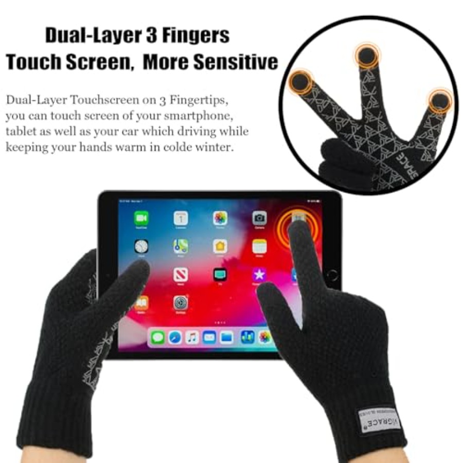 ViGrace Thickened Winter Warm  - Wool Glove Lined incelemesi ve fiyatı