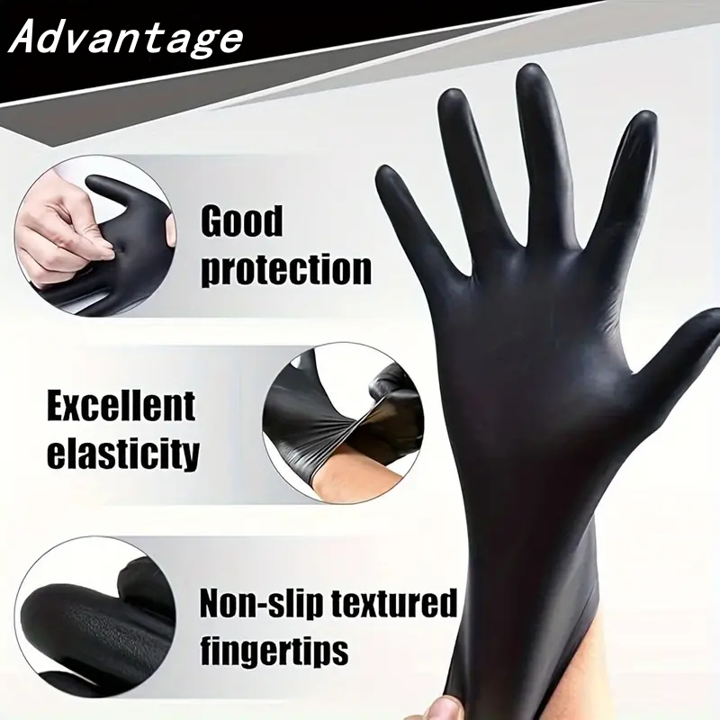 20PCS Black Disposable Nitrile - Nitrile Mechanic Glove incelemesi ve fiyatı