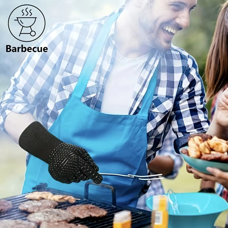 1PCS Piece BBQ Gloves High Tem - Oven Mitt Silicone incelemesi ve fiyatı