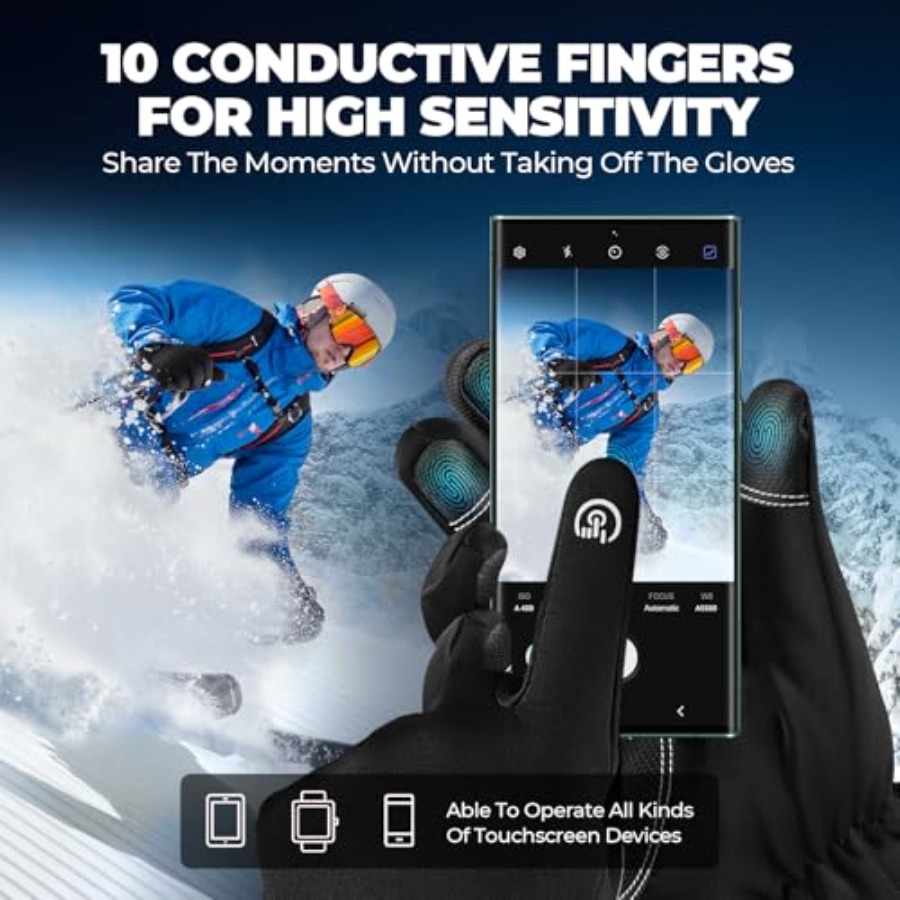 krosa Winter Gloves For Men Wo - Ski Glove Waterproof incelemesi ve fiyatı