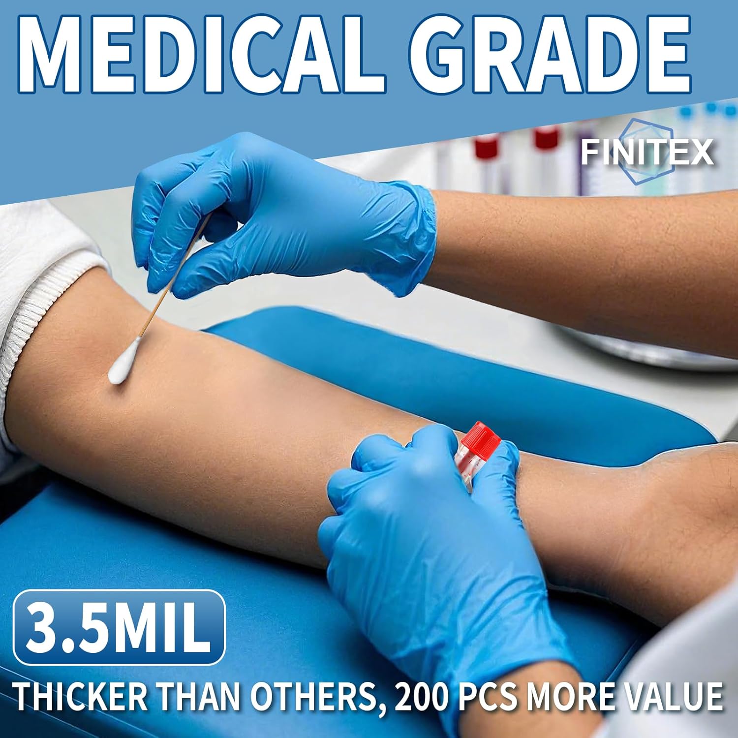 Blue Nitrile Exam Gloves - 200 - Exam Glove Nitrile incelemesi ve fiyatı