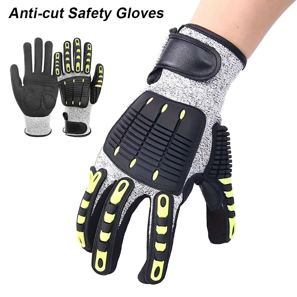 1Pair Anti-vibration Protectio - Nitrile Mechanic Glove incelemesi ve fiyatı