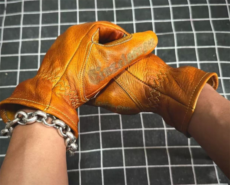 Handmade Genuine Leather Retro - Motorcycle Glove Knuckle incelemesi ve fiyatı
