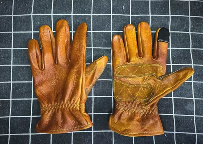 Handmade Genuine Leather Retro - Motorcycle Glove Knuckle incelemesi ve fiyatı