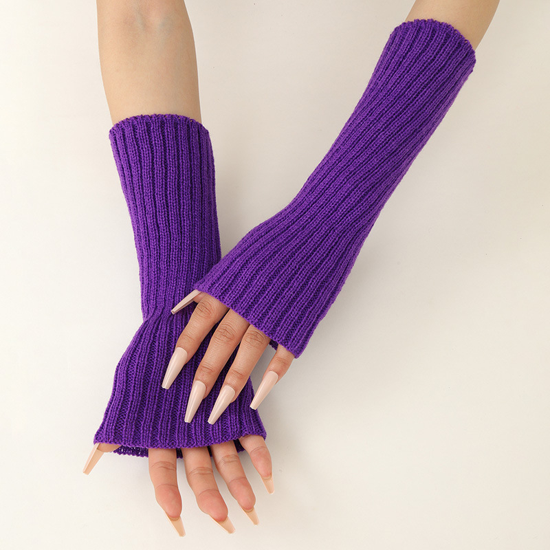 Girls Colorful Warm Knitted Ar - Fingerless Glove Knit incelemesi ve fiyatı
