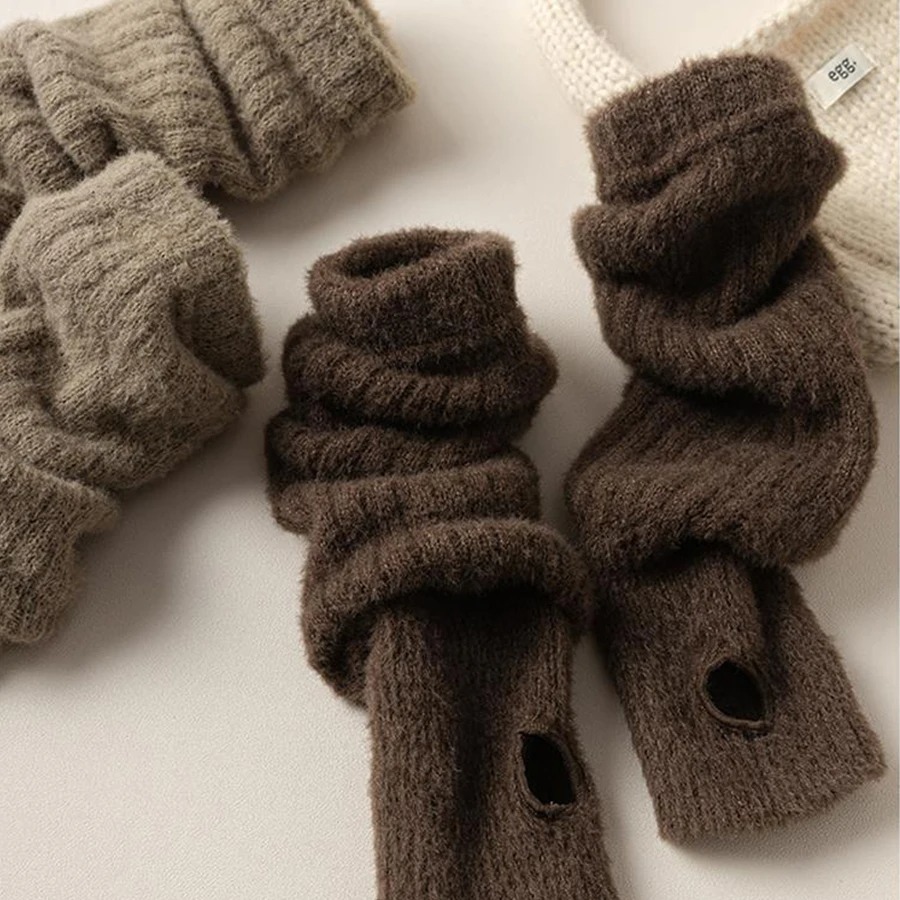 Winter Warm Long Sleeves Glove - Fingerless Glove Knit incelemesi ve fiyatı