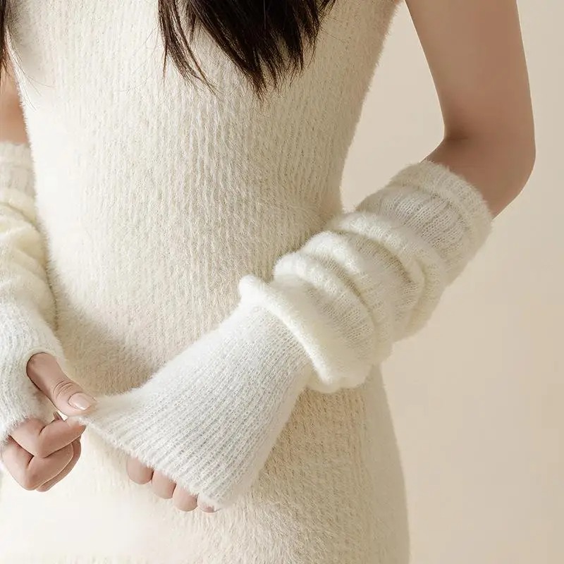 Winter Warm Long Sleeves Glove - Fingerless Glove Knit incelemesi ve fiyatı