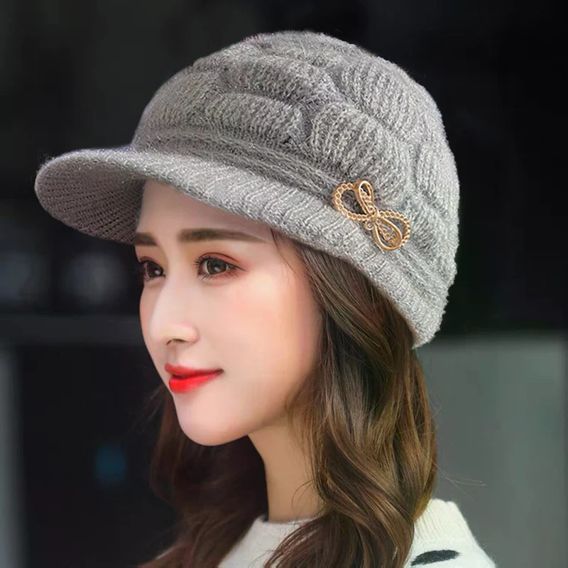 Winter Warm Hat Knitted Hat Ca - Wool Glove Lined incelemesi ve fiyatı