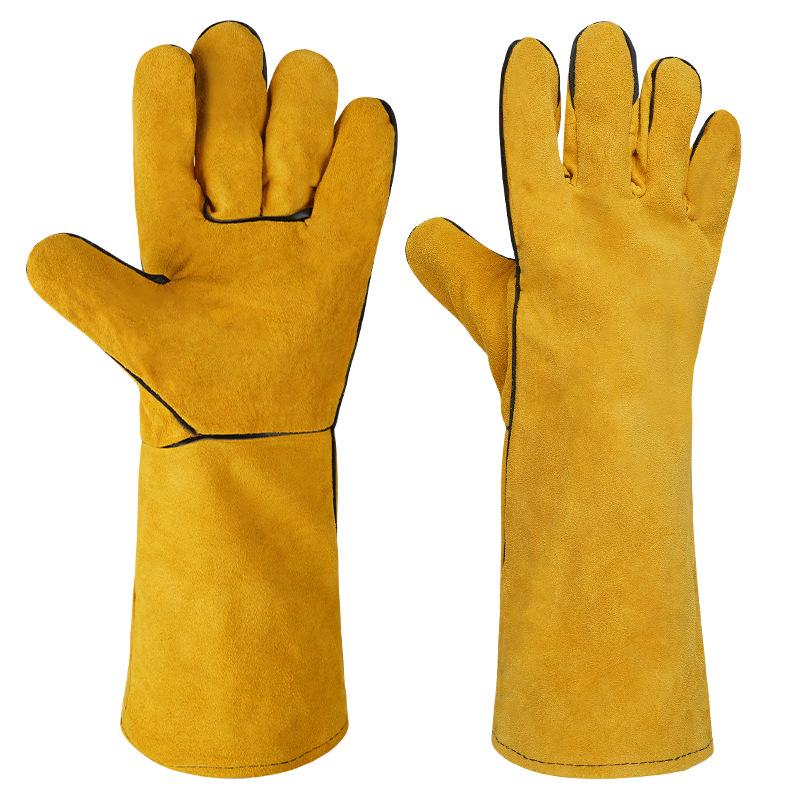 1 Pair 40Cm Welding Leather Gl - Cut Resistant Glove incelemesi ve fiyatı