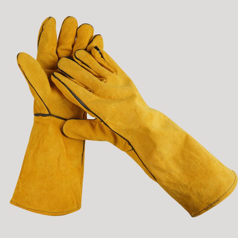 1 Pair 40Cm Welding Leather Gl - Cut Resistant Glove incelemesi ve fiyatı