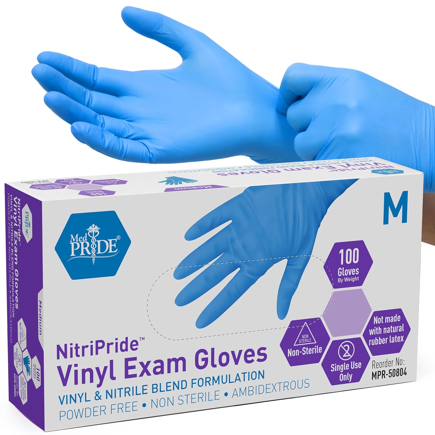 Powder-Free Nitrile/Vinyl Blen - Latex Disposable Glove incelemesi ve fiyatı
