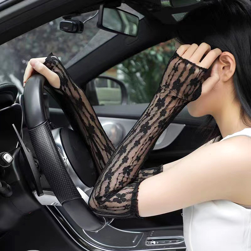 Summer Mesh Flower Lace Finger - Fingerless Glove Knit incelemesi ve fiyatı