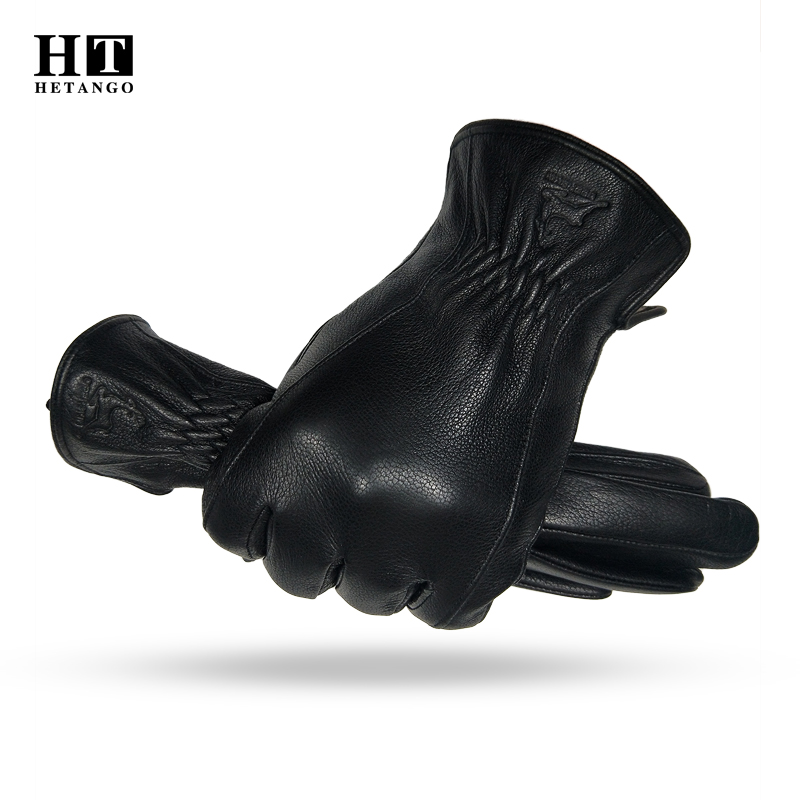  Winter Men's Black Buckskin  - Wool Glove Lined incelemesi ve fiyatı