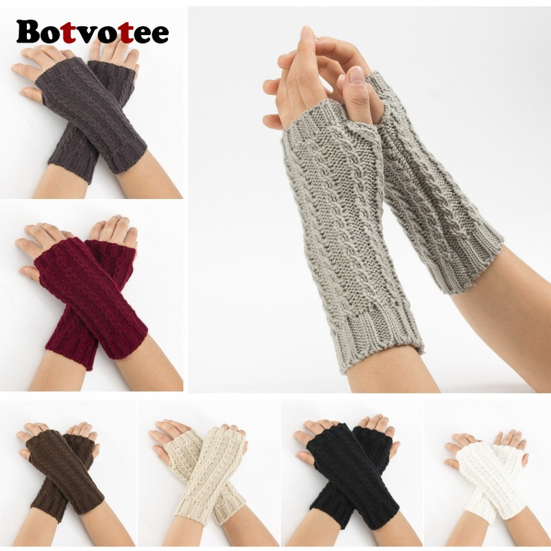 Botvotee Y2k Half Finger Winte - Fingerless Glove Knit incelemesi ve fiyatı