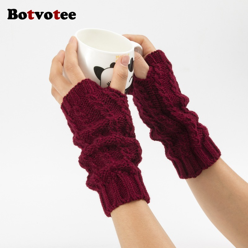 Botvotee Y2k Half Finger Winte - Fingerless Glove Knit incelemesi ve fiyatı