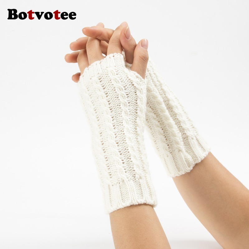 Botvotee Y2k Half Finger Winte - Fingerless Glove Knit incelemesi ve fiyatı