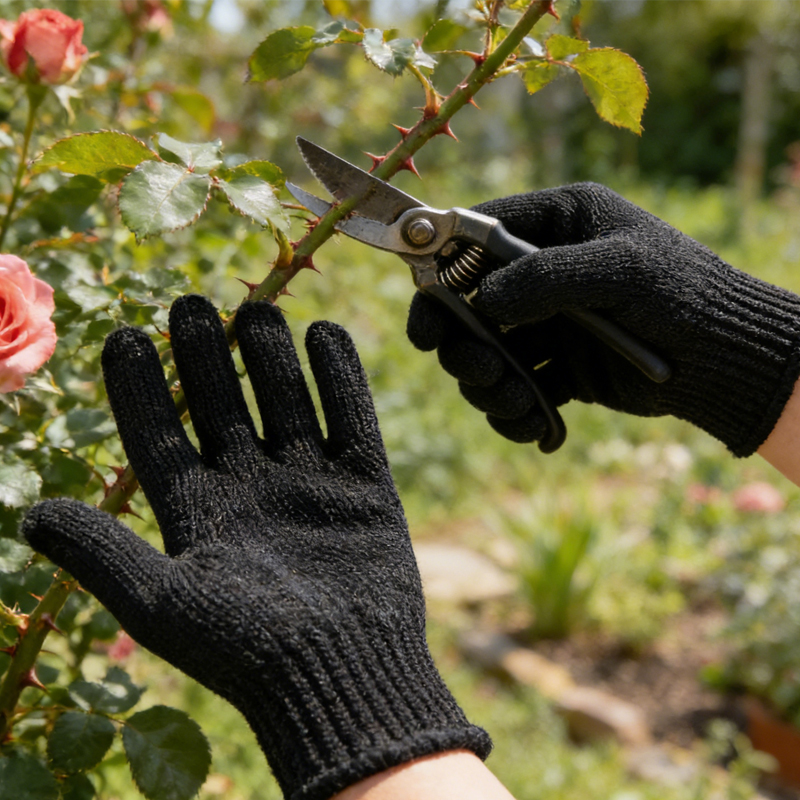 1 Pair Black Steel Wire Metal  - Cut Resistant Glove incelemesi ve fiyatı