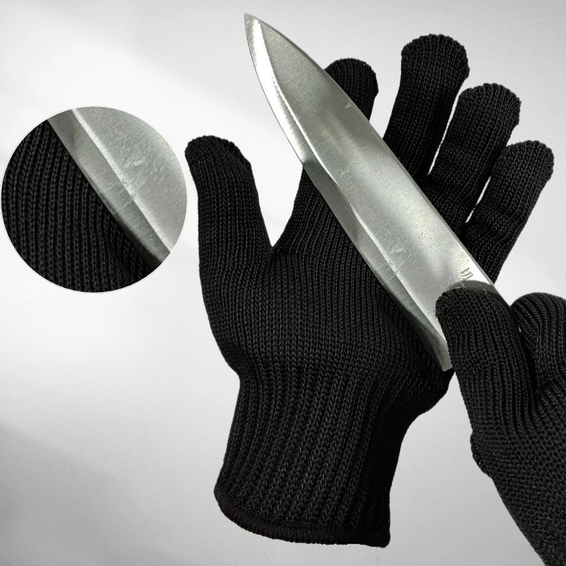 1 Pair Black Steel Wire Metal  - Cut Resistant Glove incelemesi ve fiyatı