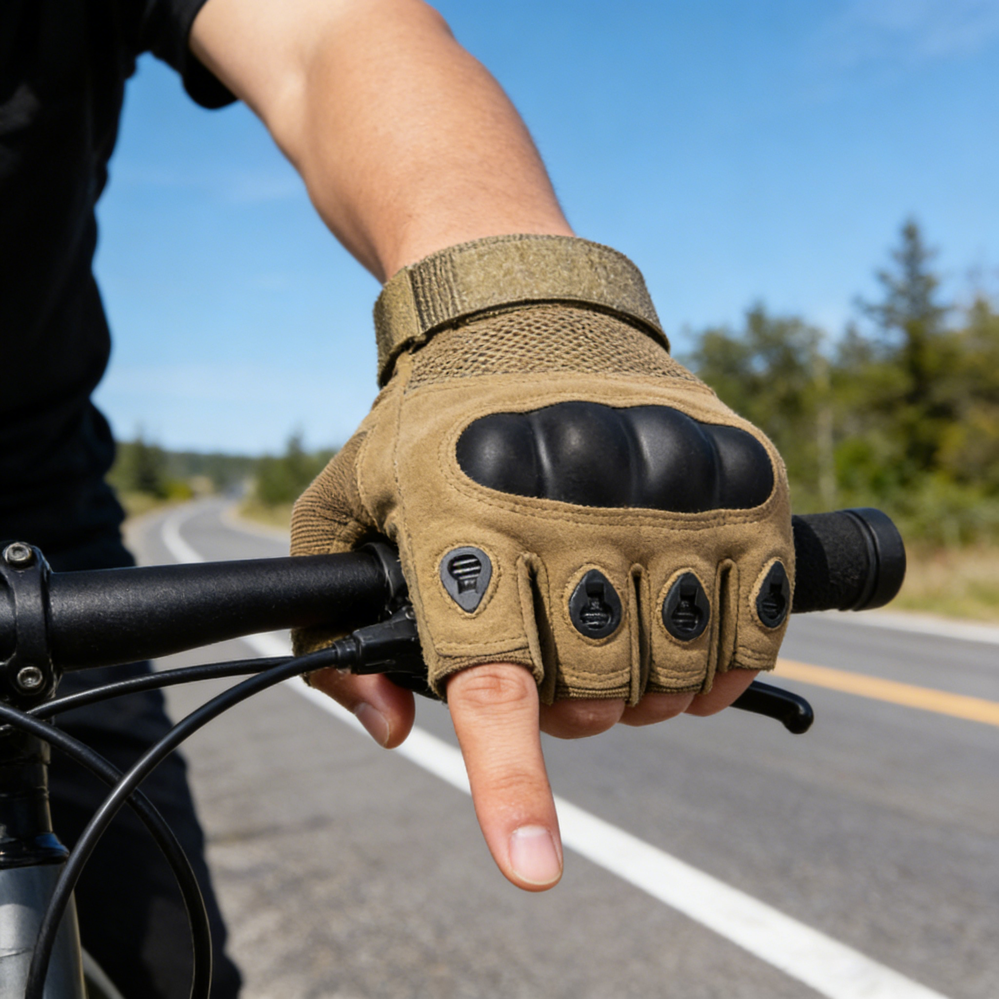 Tactical Hard Knuckle Half Fin - Motorcycle Glove Knuckle incelemesi ve fiyatı